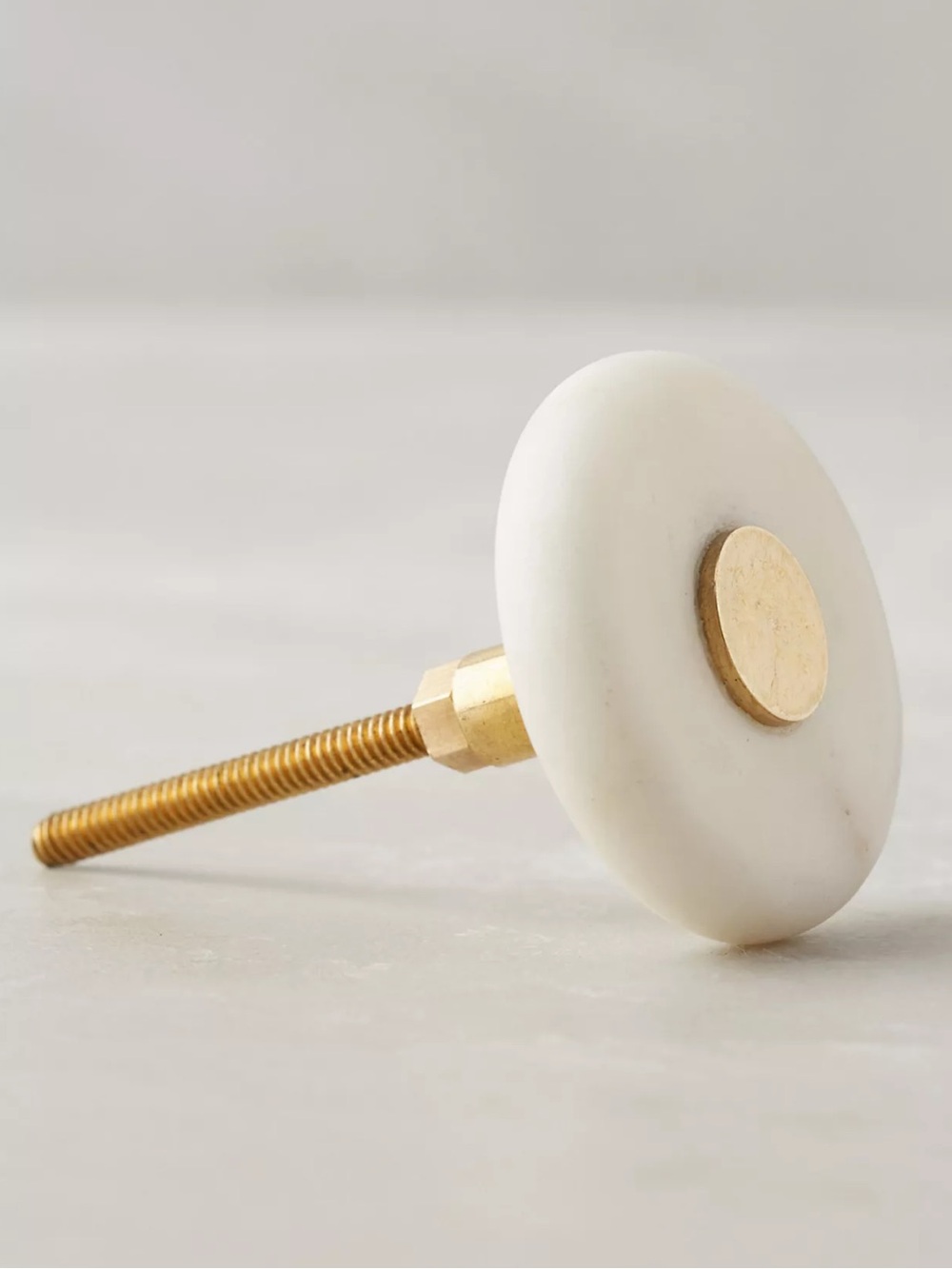 Anthropologie Brass and Marble knob
